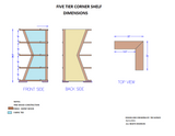 Five Tier Corner Shelf