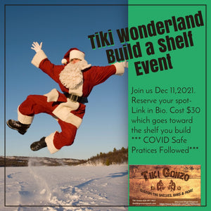 Join Us For Our Tiki Wonderland Build A Shelf on December 11