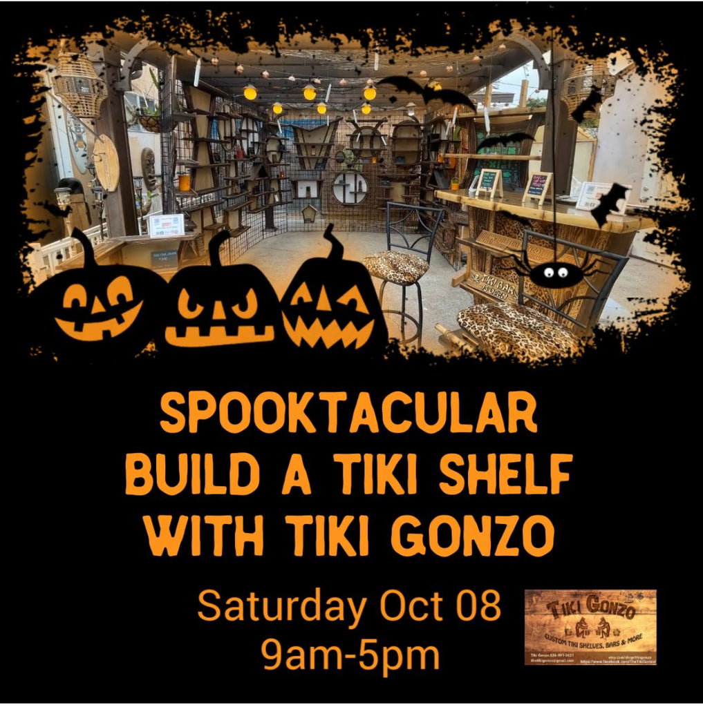 Spooktacular Build a Tiki Shelf Coming Oct 8 2022