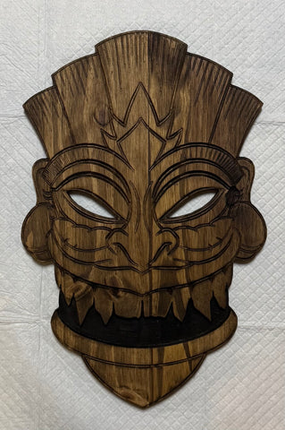 Handmade Tiki Mask Wall Art