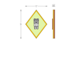 Diamond Tiki Hanging Wall Panels