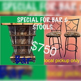 FLASH SALE TIKI BAR WITH LED LIGHTS (LOCAL PICKUP IN LOS ANGELES COUNTY ONLY)