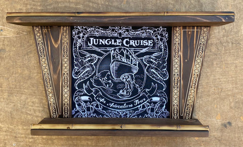 Limited Edition Two Tier Rare Jungle Cruise Disneyland Shelf