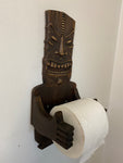 The Kūkae Tiki Toilet Paper Holder