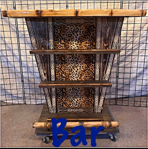 FLASH SALE TIKI BAR WITH LED LIGHTS (LOCAL PICKUP IN LOS ANGELES COUNTY ONLY)